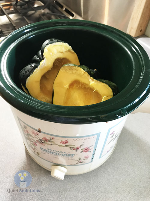 cooking acorn squash in the slow cooker